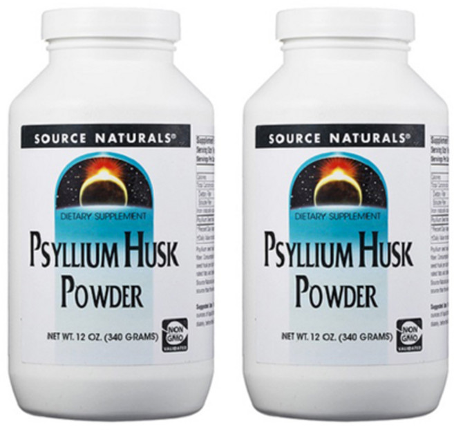 Source Naturals 실리엄 허스크 파우더, 340g, 2개