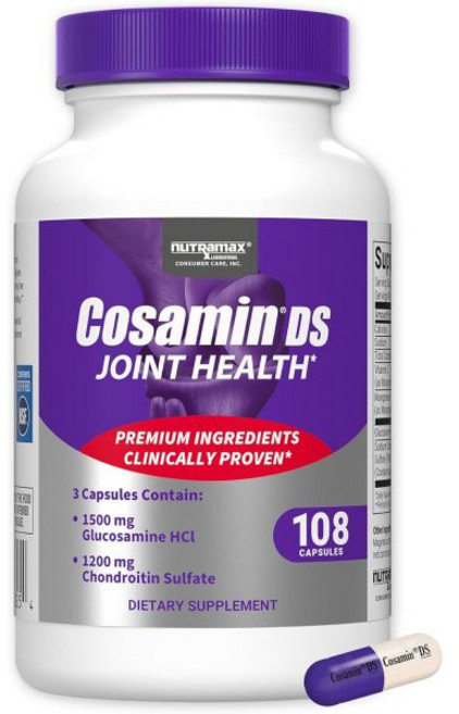 뉴트라맥스 코사민 DS 조인트 헬스 글루코사민 콘드로이틴 180캡슐, 108 Count (Pack of 1), 1, 180