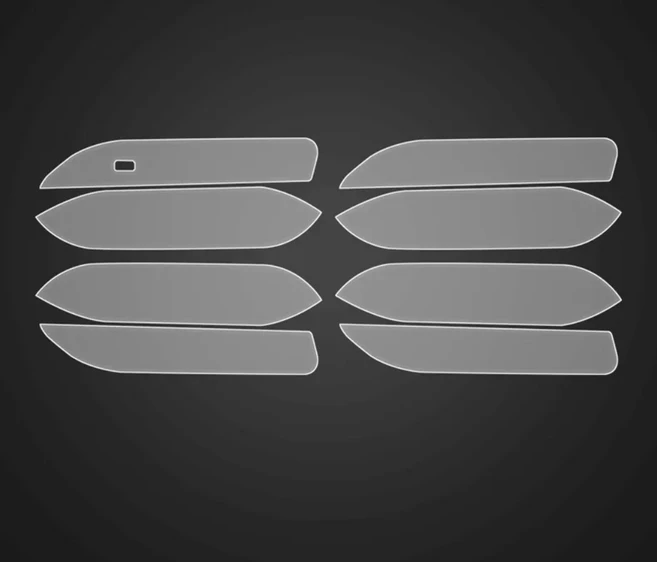 BYD YUAN UP 2024 자동차 도어 핸들 그릇 스크래치 보호 보이지 않는 투명 스티커, 01 Transparent Stickers