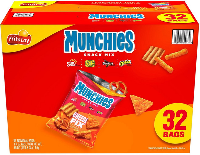 [미국직배송]먼치스 스낵 믹스 치즈맛 226.8g Munchies Cheese Fix Snack Mix, 1.5kg, 1개