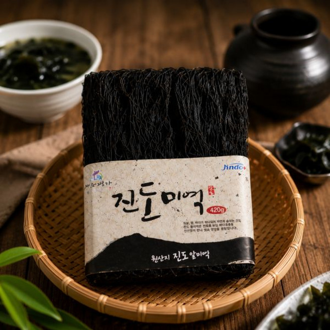 진도 초사리 미역 420g 자연산 국산 해조류 끓일수록 맛있는 산모 미역국용