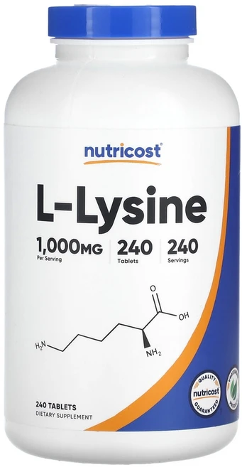 뉴트리코스트 L-라이신 1000 mg 240 정, 240정, 1개, 240정 - 쿠팡