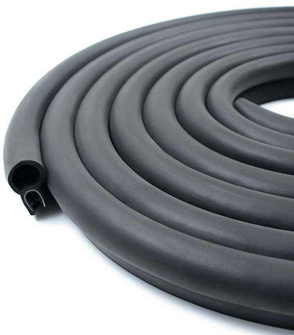 SEAMETAL 업그레이드 자동차 문콕방지 몰딩 도어 가드 U형스테인리스 고무 충격완화, 1개, 블랙