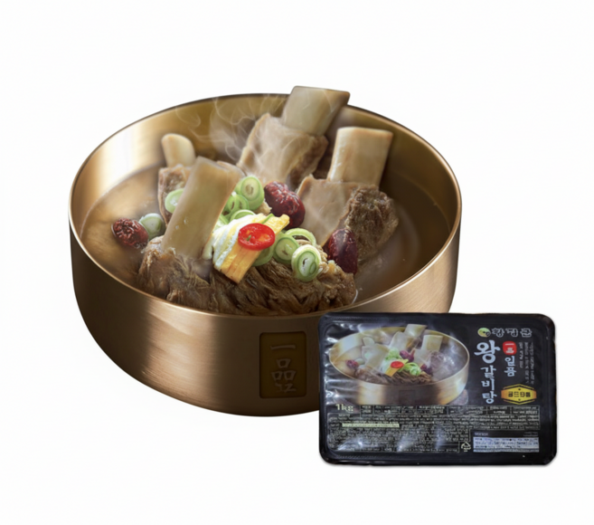 황장군 일품 고기많은 왕갈비탕, 1kg, 8개