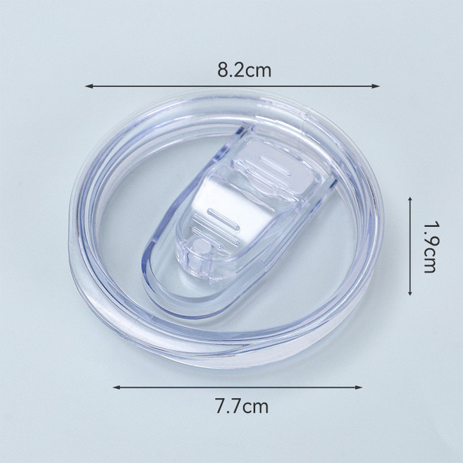 스탠리호환 스타벅스호환 교체용 2개 1세트 투명 뚜껑 푸시형 12온스 16온스 20온스, 16oz 푸시캡 1세트, 1개, 473ml