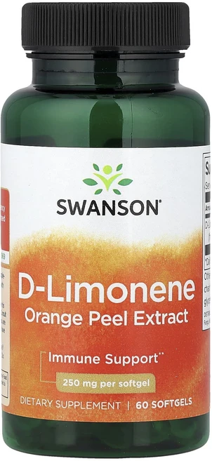 건강챙기세요 Swanson d-리모넨 오렌지 껍질 추출물 250mg 소프트젤 60정 백살까지오래오래, Swanson d-리모넨 오렌지 껍..., 1개 - 쿠팡