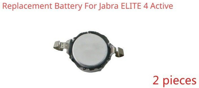 Jabra 트루 무선 헤드셋 액세서리 배터리 Evolve2 Buds / ELITE 4 Active ELITE7 Pro ELITE2 85T 용, ELITE 4 Active 2PC, ELITE 4 Active 2PC