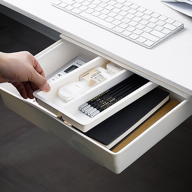 대형 부착식 다용도 히든 서랍/슬라이딩/수납/책상, 소, 1개