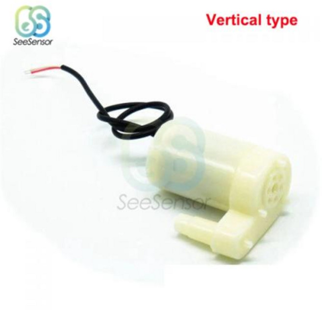 온수 보일러 순환 펌프 온수 펌프 단상 급탕 라인 펌프 초저소음 브러시리스 모터 휴대용 수중 워터 수경 어항 물 공예 DC 3V 5V, 2) vertical white, 1개