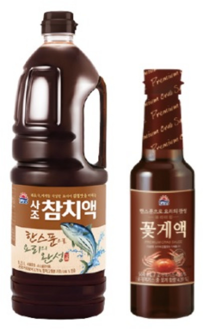 사조 참치액 모음 ( 참치액 1.8 L + 프리미엄 꽃게액 550ml 1개 ) 빠른배송, 1.8L