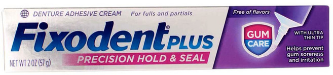 픽소덴트 플러스 틀니 접착 크림 껌 케어 2온스 제공, 1개