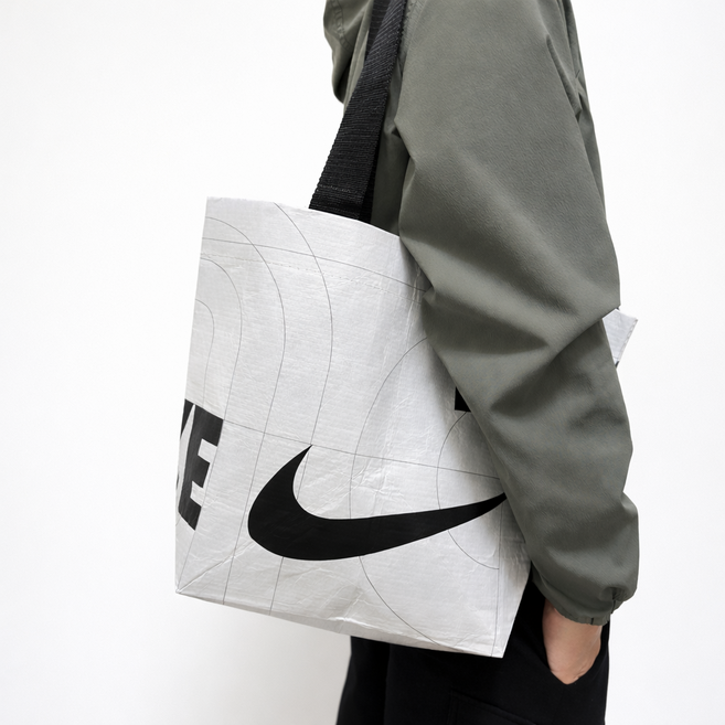 나이키 리유저블백 친환경 타포린 데일리 쇼핑용 튼튼한 쇼핑백, 1세트, 대+대+대