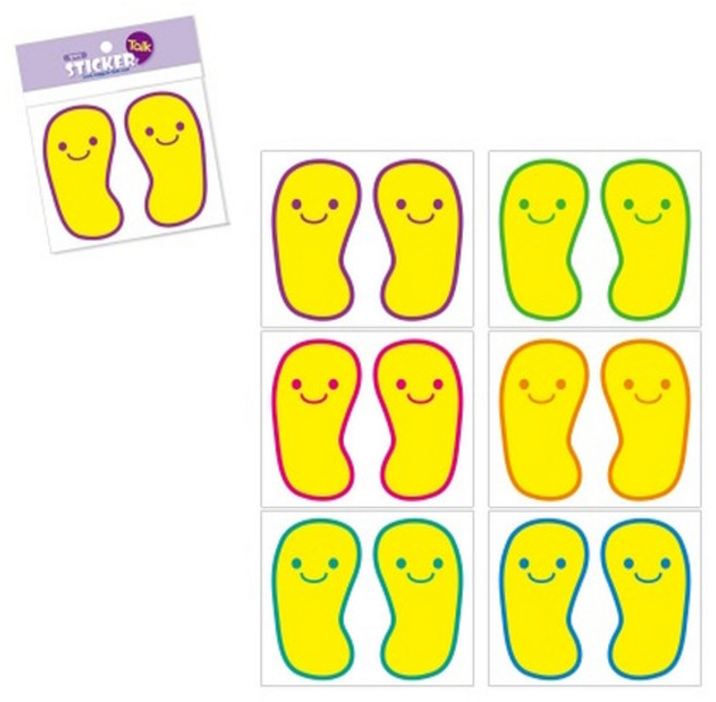 발바닥스티커(안전거리두기) 6매