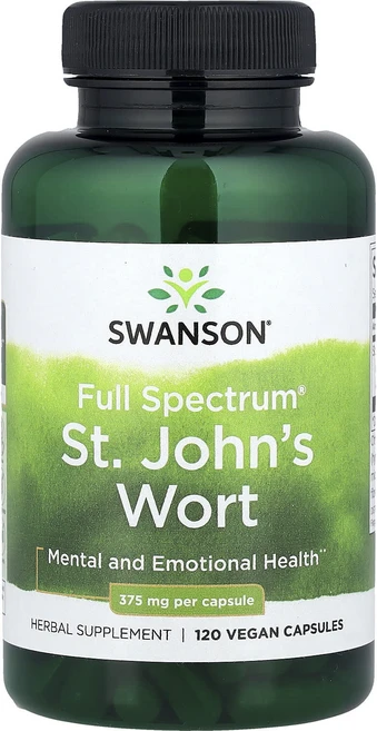 몸관리하세요 겨울입니다 Swanson Full Spectrum® 세인트존스워트 375mg 베지 캡슐 120정 특별관리진행, SwansonFullSpectrum세인트존스워트375m, 1개 - 쿠팡