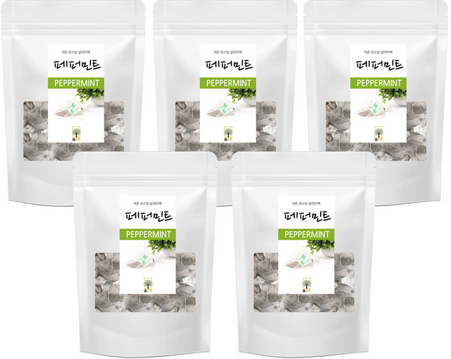 숲으로 페퍼민트차 삼각티백 50T 페퍼민트 티백, 50g, 50개입, 5개