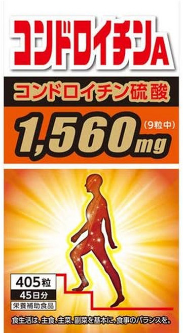 일본 관절 연골엔 콘드로이친 A 글루코사민 연골 추출물 무릎 뼈 고순도 영양제 405정 45일분, 1개