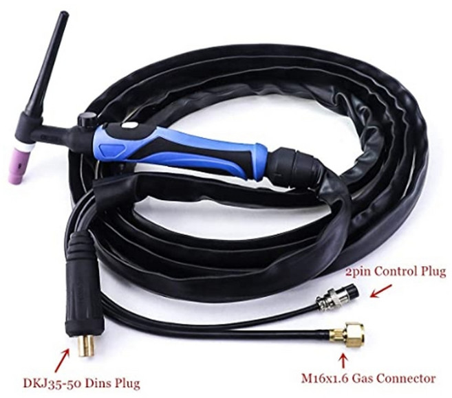 알곤용접기 내쇼날시스템 노가스용접기 알곤 삼상 초경량 복합 용접용품 고성능 풀체인지, b.wp26v4m(13피트) 토치, 1개