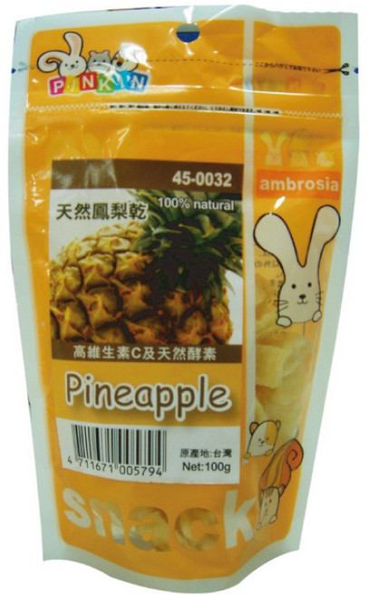 PINKW 台灣產鳳梨乾 100g 富含維生素C與酵素, 1個, 天然鳳梨乾120g, 120g