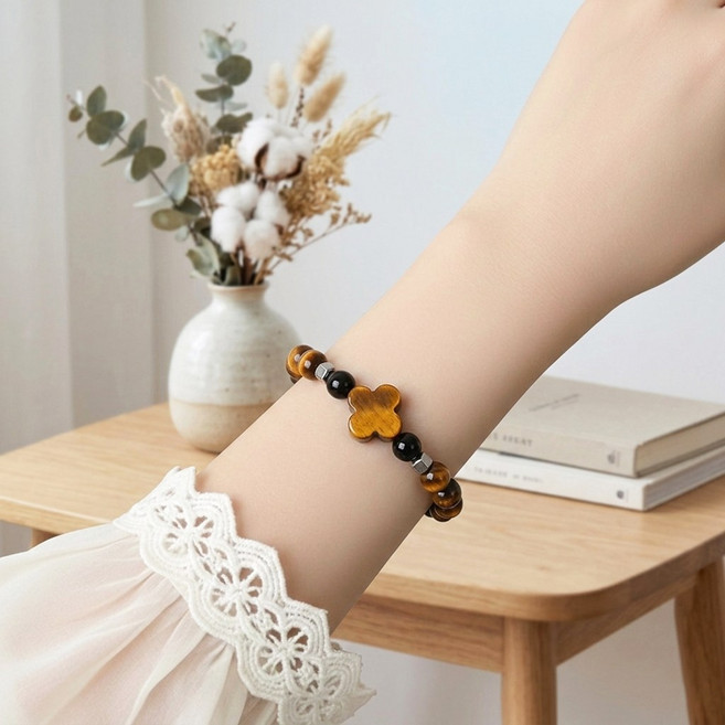 행운 호안석팔찌 천연원석 액막이 재물운 소원 팔찌