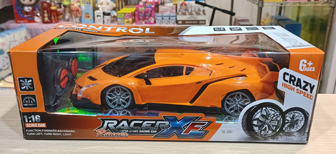 Racer XF Runner 1:16 遙控賽車 極速狂飆, 橘色, 1個