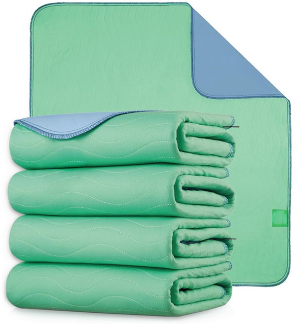 오일일 워셔블 어르신 환자용 방수패드 논슬립, 민트