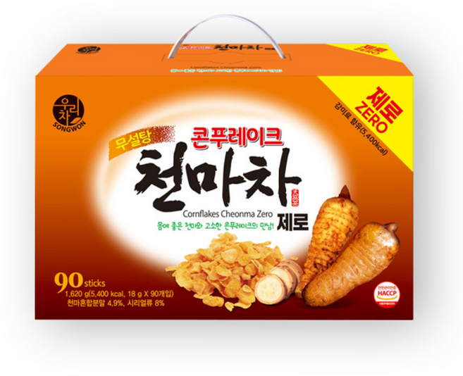 송원 우리차 콘푸레이크천마차 제로, 18g, 90개입