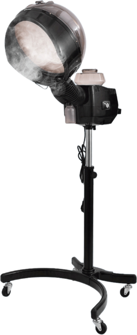 미스티큐 초미세 스팀분사 헤어 스티머 미스트기 미용실 열기구 스팀기 분사기, OCH-100, 블랙