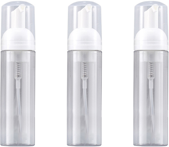 제로리빙 대용량 휴대용 거품 용기 머랭버블폼 펌프 공병 80ml, 3개, 화이트