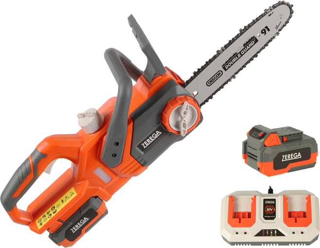제르가 20v 충전톱 신개념 충전식 전기톱 가지치기톱 5Ah 1팩, 1개