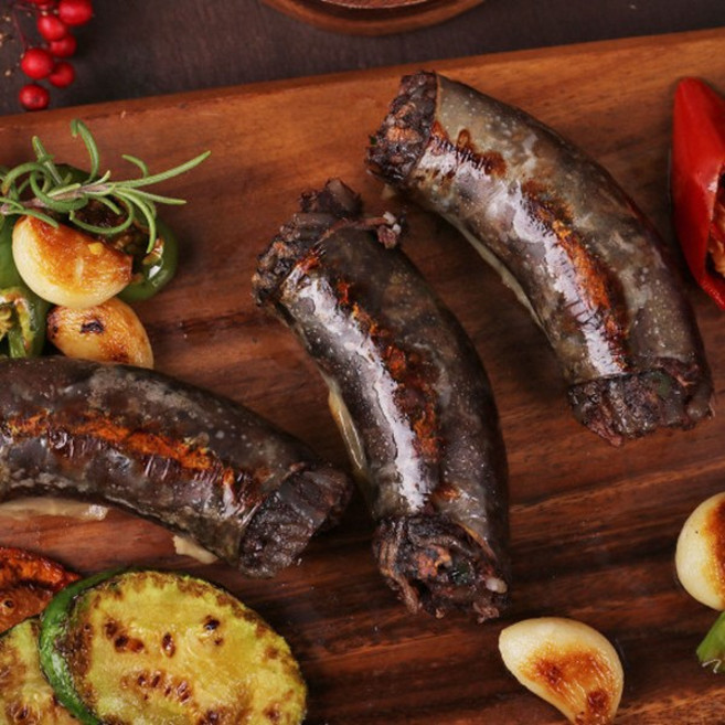 전주 전통 피순대 분식 간식 순대국 볶음 술안주 캠핑, 500g, 2개