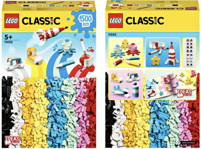 코스트코 클래식 브릭 라지 창의력 쑥쑥 박스 벌크 크리스마스 선물 장난감, 11032(1500피스)