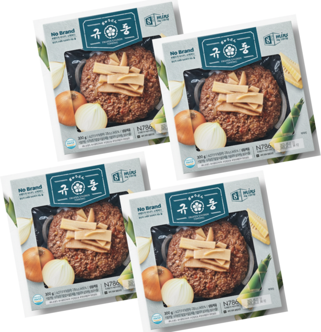 노브랜드 규동, 300g, 4개