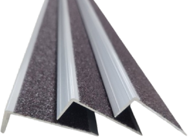 계단미끄럼방지논슬립 회색, 3개, 밤색