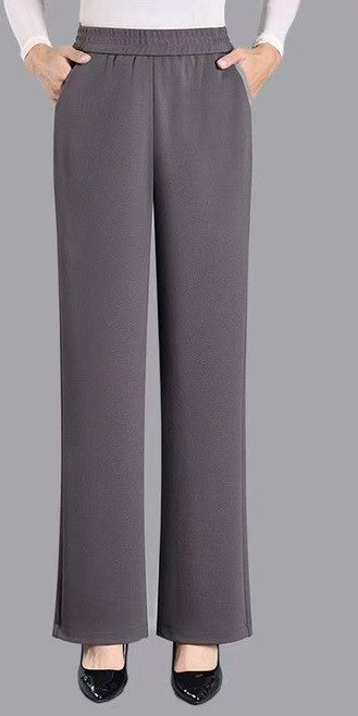 SELEAD 여성고무줄바지 봄철 여성배기팬츠 고무줄바지 하이웨스트 여성슬랙스 정장바지