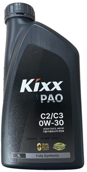 KIXX PAO C2 C3 0W30 1L 합성엔진오일, 1개