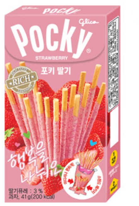 해태 포키딸기, 41g, 10개