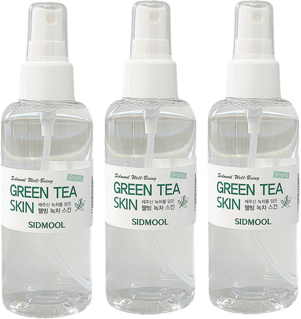 시드물 오리지널 웰빙 녹차 스킨, 3개, 150g