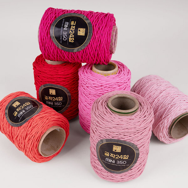 니트러브 공작표 순면 색사 24합 미니 350, 215 블루, 1개