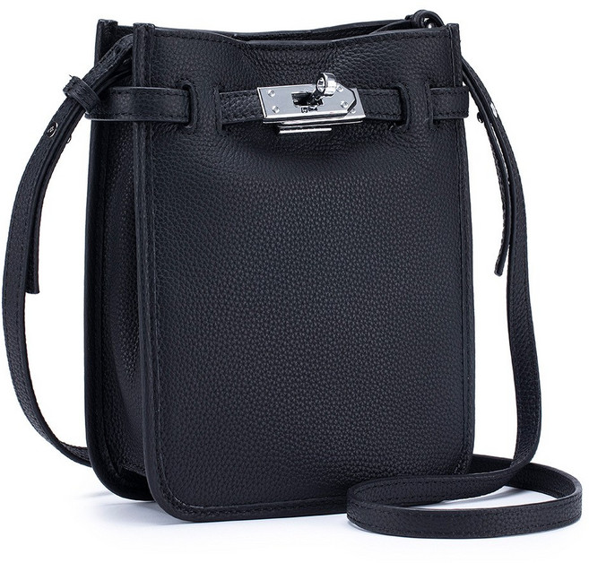 YUYIMI 여성 가죽 미니 크로스백 소가죽