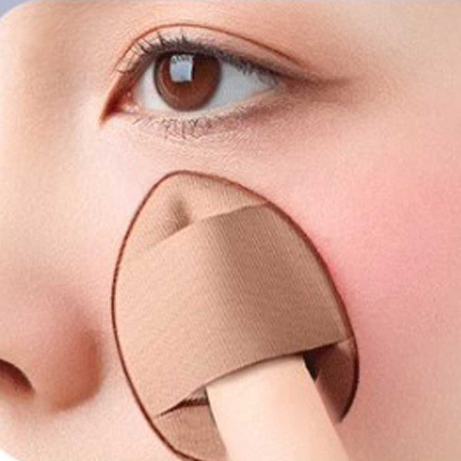 10p 핑거 미니 에어 퍼프 물방울 쿠션 손가락 스펀지 컨실러 메이크업 화장, 진베이지 10p, 10개