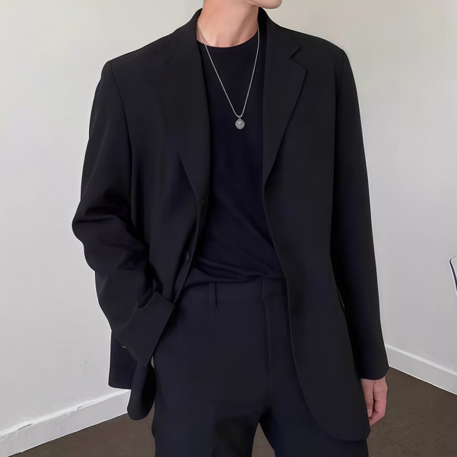 스타일닥터 남성 양복코트 데일리 두버튼 캐주얼 트렌디한 면접복 리 결혼식 의상