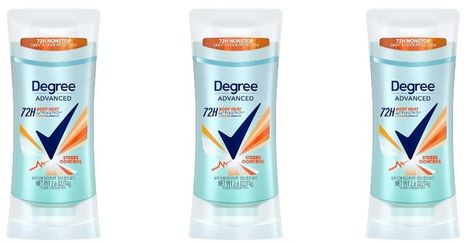 Degree 디그리 어드밴스드 바디 히트 액티베이티드 데오드란트 74g 2개입 3팩 - 쿠팡