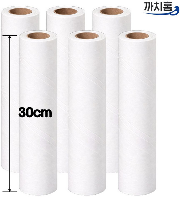 까치홈 광폭돌돌이 클리너 30cm 대형 리필팩 ( 30cm 6롤), 1세트