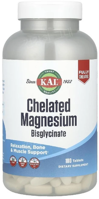 칼 킬레이트 마그네슘 비스글리시네이트 315mg 180정 글리신산 Magnesium, 1개 - 쿠팡