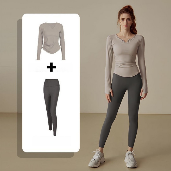 VIISHOW 여성 요가복 세트 필라테스복 스포츠 브라+레깅스