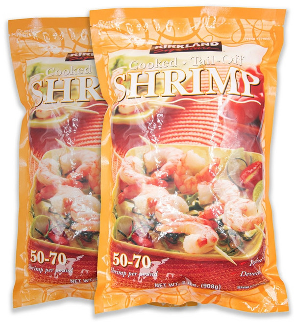손질 필요없는 커클랜드 시그니춰 자숙새우 50-70 (감바스 파스타 구이 등), 2개