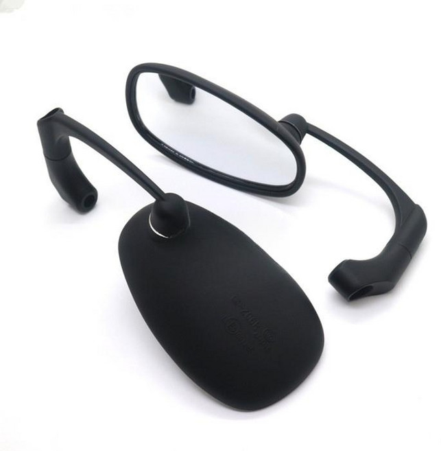 아프릴리아 FB몬디알 힙스터125 호환 백미러 사이드 미러, 블랙, 1세트