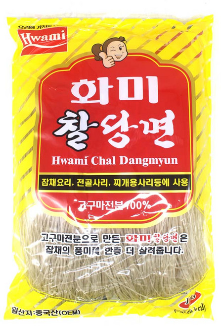 화미 찰당면, 1kg, 2개
