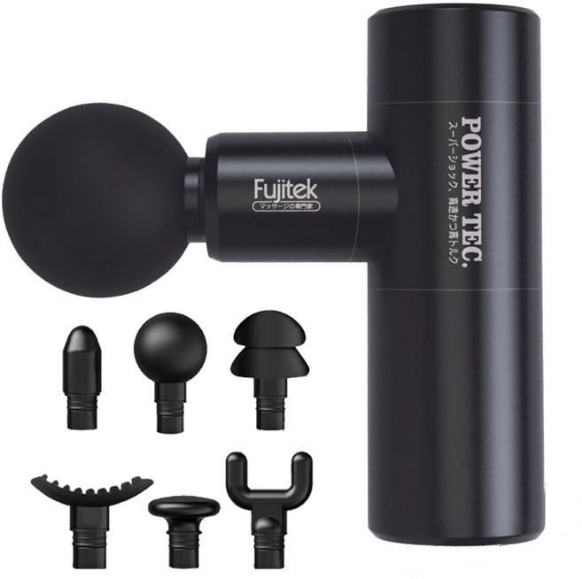 Fujitek 富士電通 輕量筋膜槍, 黑色, FTM-U02