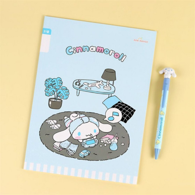 에버템즈 산리오 노트 21줄 21칸노트 조카초등학교입학선물, 포차코